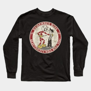 Reddy's Kilowatt - Electricity will kill you Long Sleeve T-Shirt